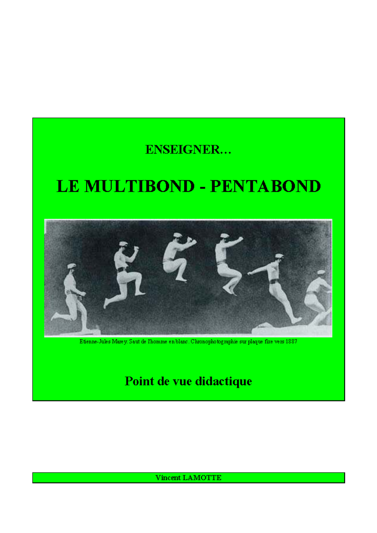 Athlétisme Multibond: Analyse Didactique et Techniques de Saut - Studocu