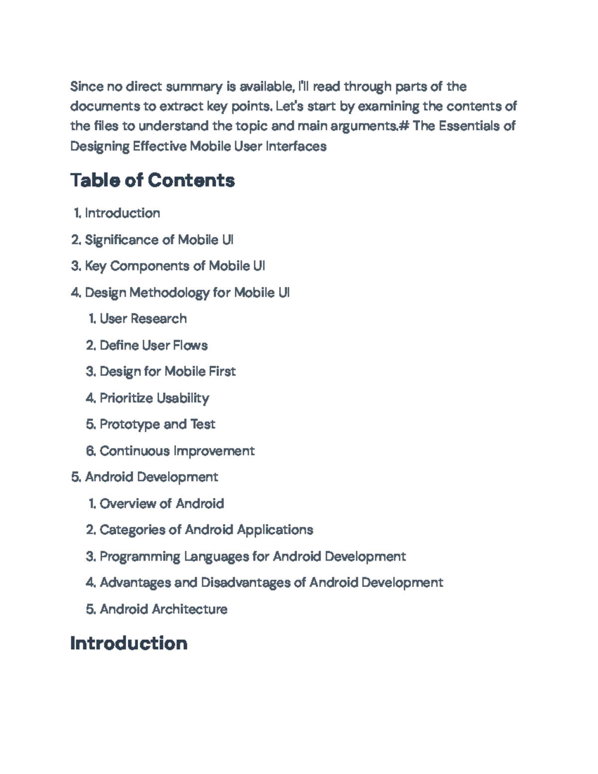 Designing Effective Mobile User Interfaces: Key Principles and Android ...