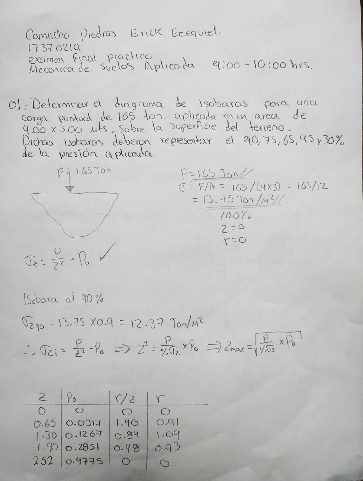 Examen Final MSA - Ejercicios de Isobaras y Cargas en Mecánica - Document Preview