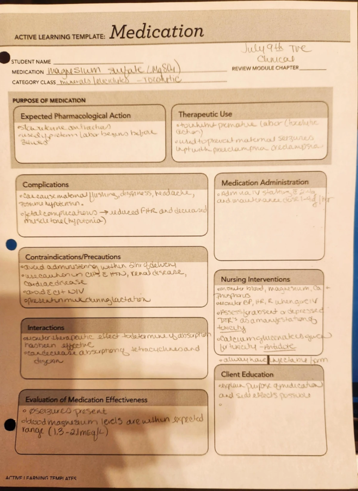 Active Learning Template: Diagnostic Procedure for PT/INR Review - Studocu