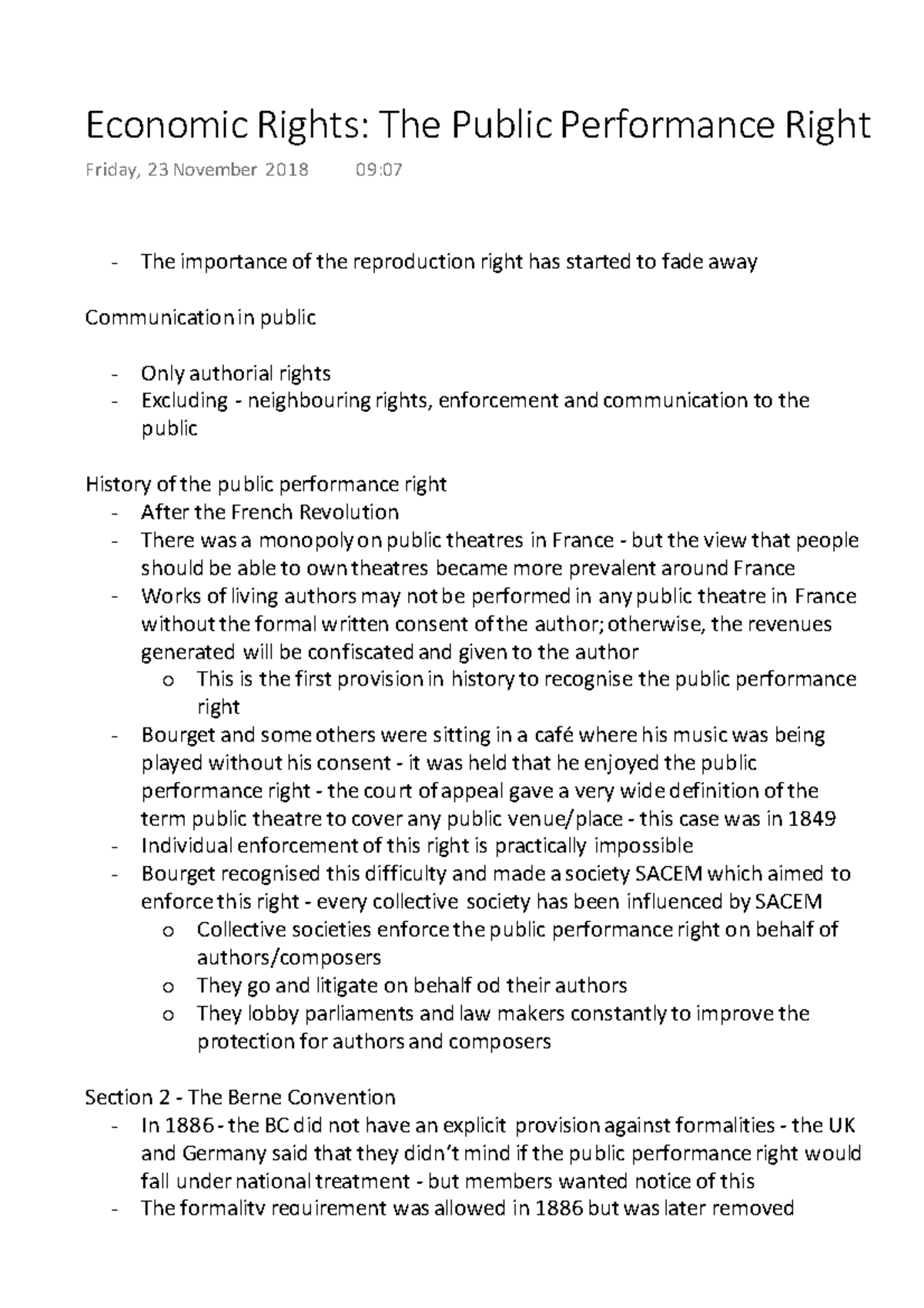 IP Lecture 7 - Economic Rights: The Public Performance Right Explained ...