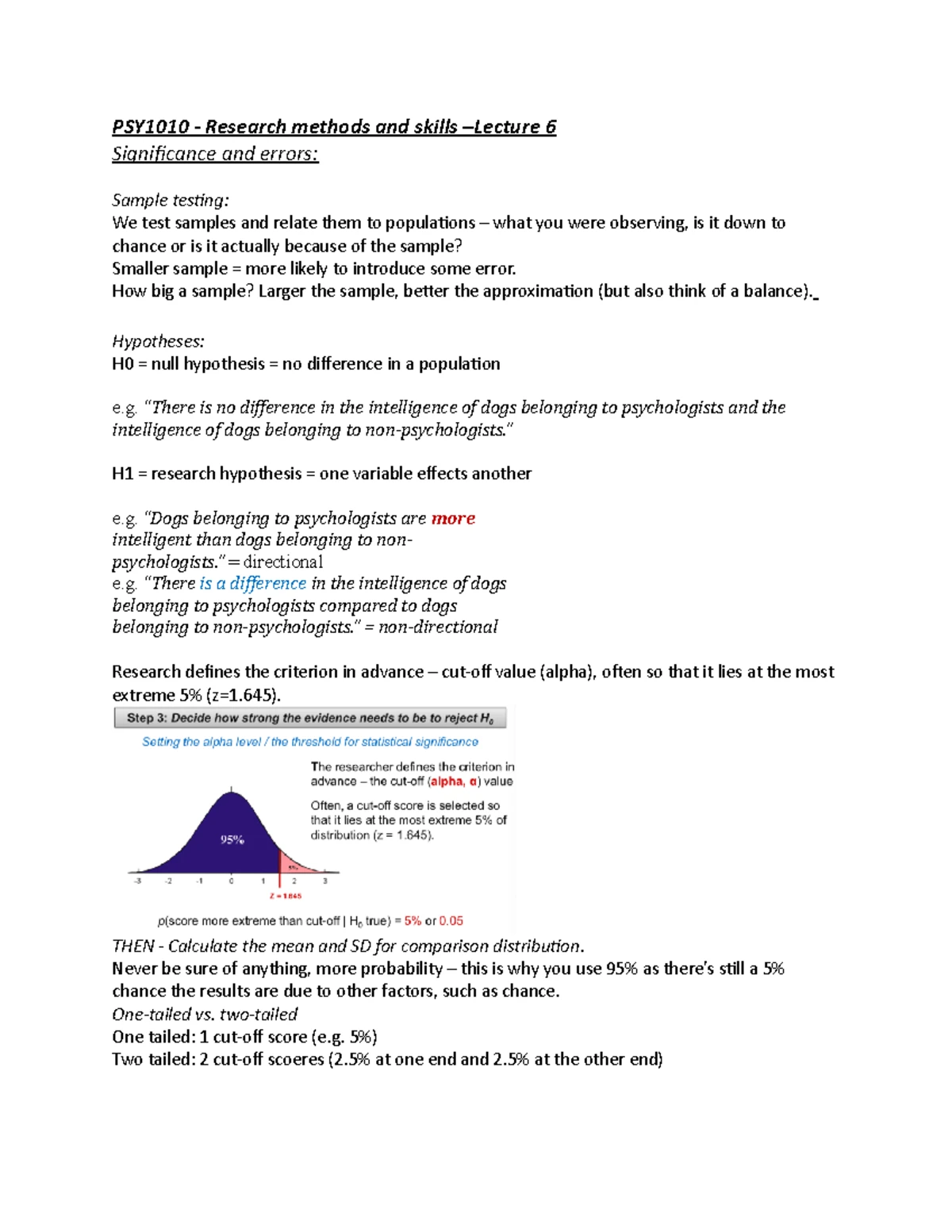 PSY1010 - The Stroop Effect Report - Final Submission - Studocu