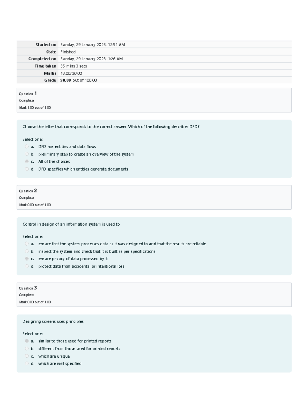 Final Lab Quiz 2 Attempt Review - Insights and Performance - Studocu