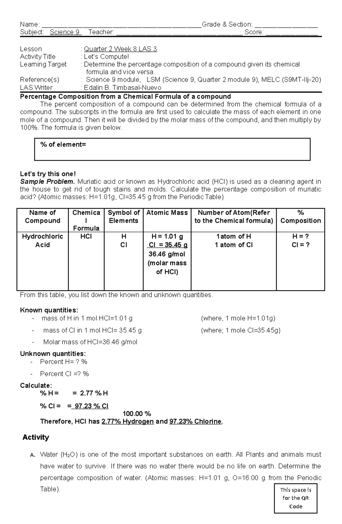 Science 9 q2 week8 las3 name