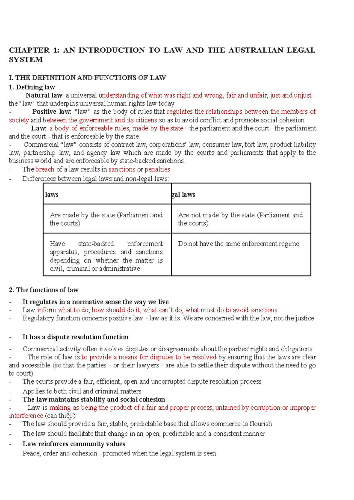 Chapter 1: An introduction to law and the Australian legal system ...