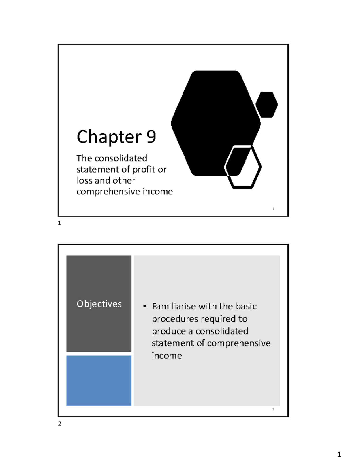 Chapter 9: Consolidated Statement of Profit or Loss & Income (S) - Studocu