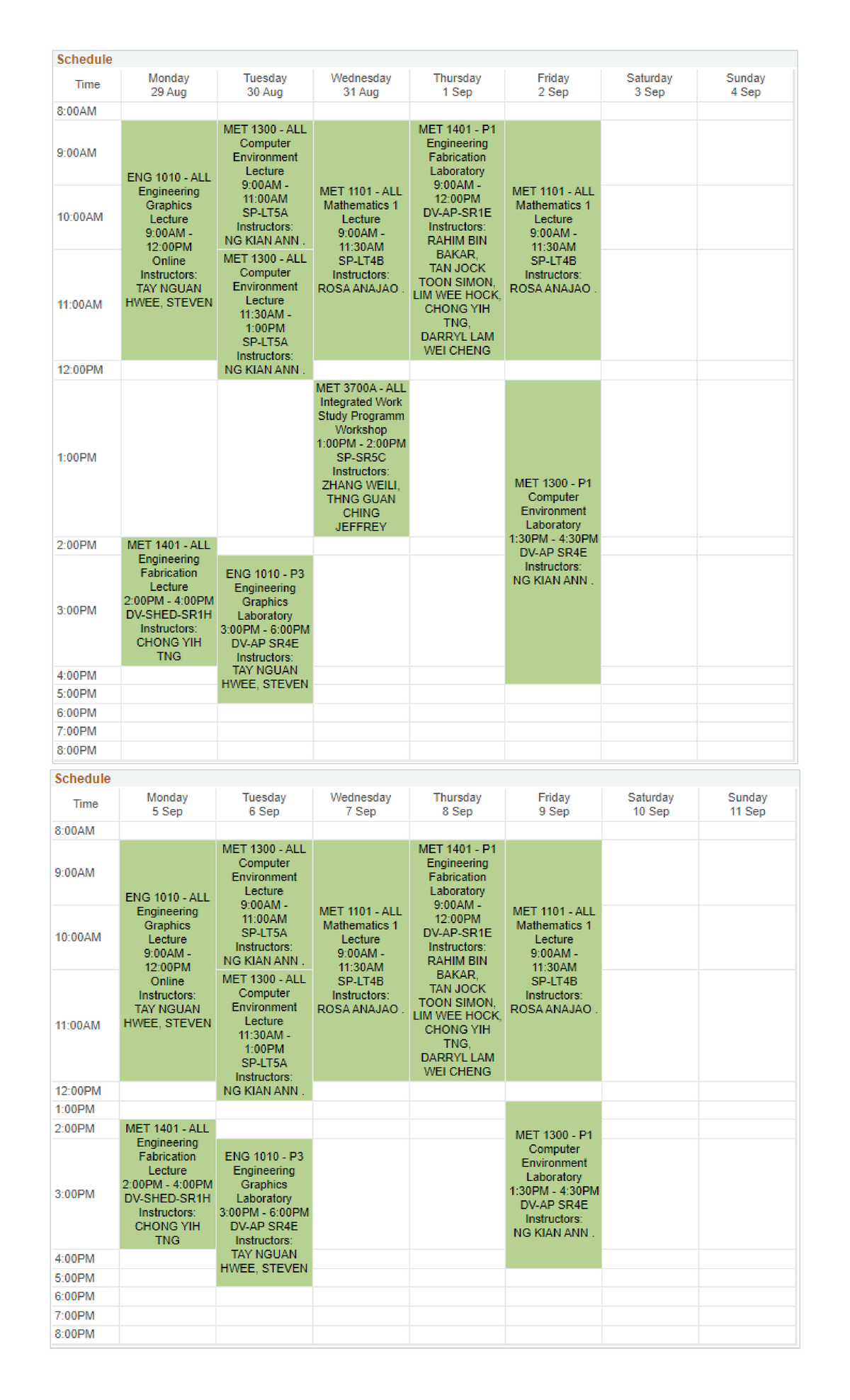 SIT Schedule Overview and Key Dates - xxz - Studocu
