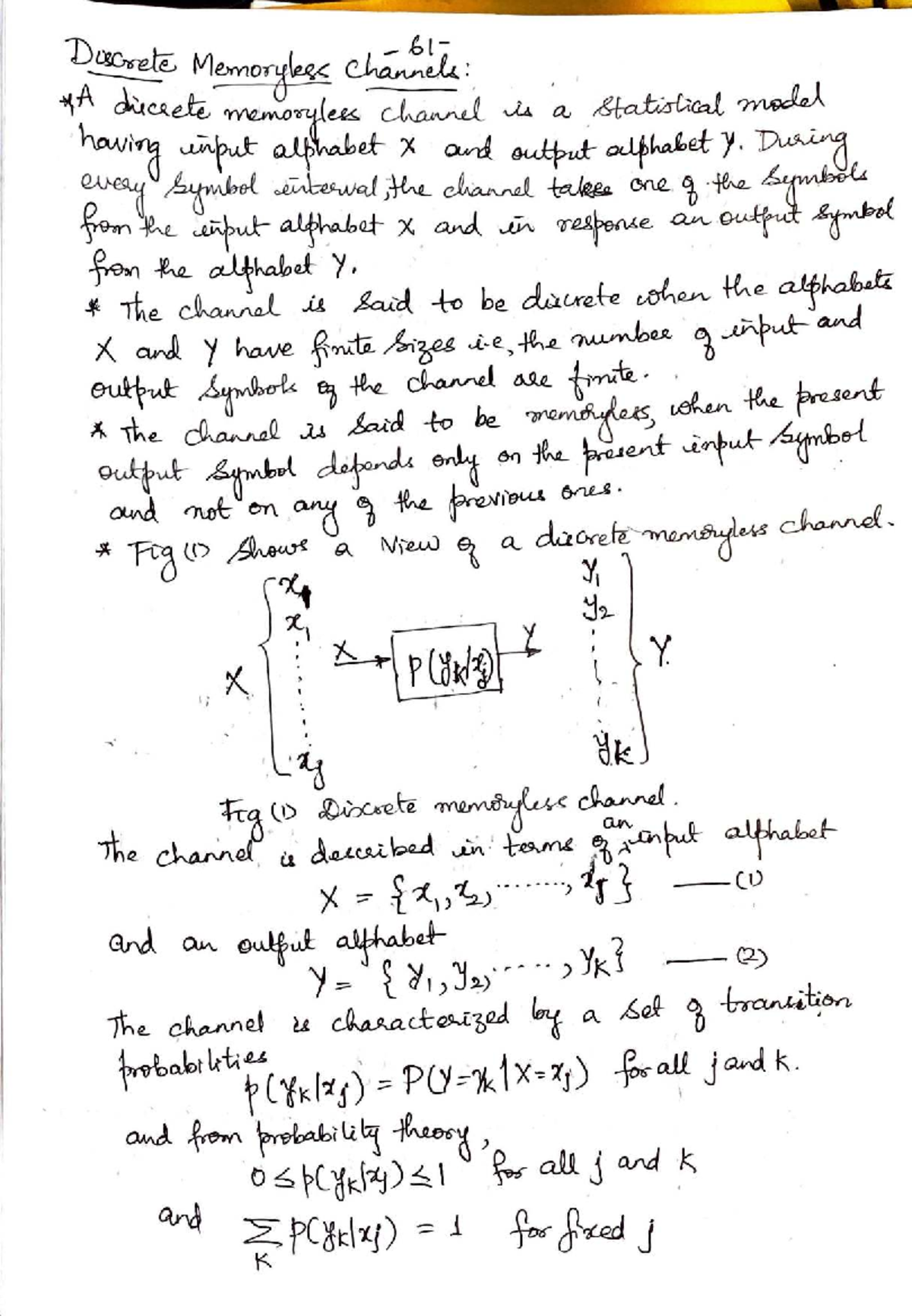 DC Mod3 Part2 - Notes on Discrete Memoryless Channels - Studocu