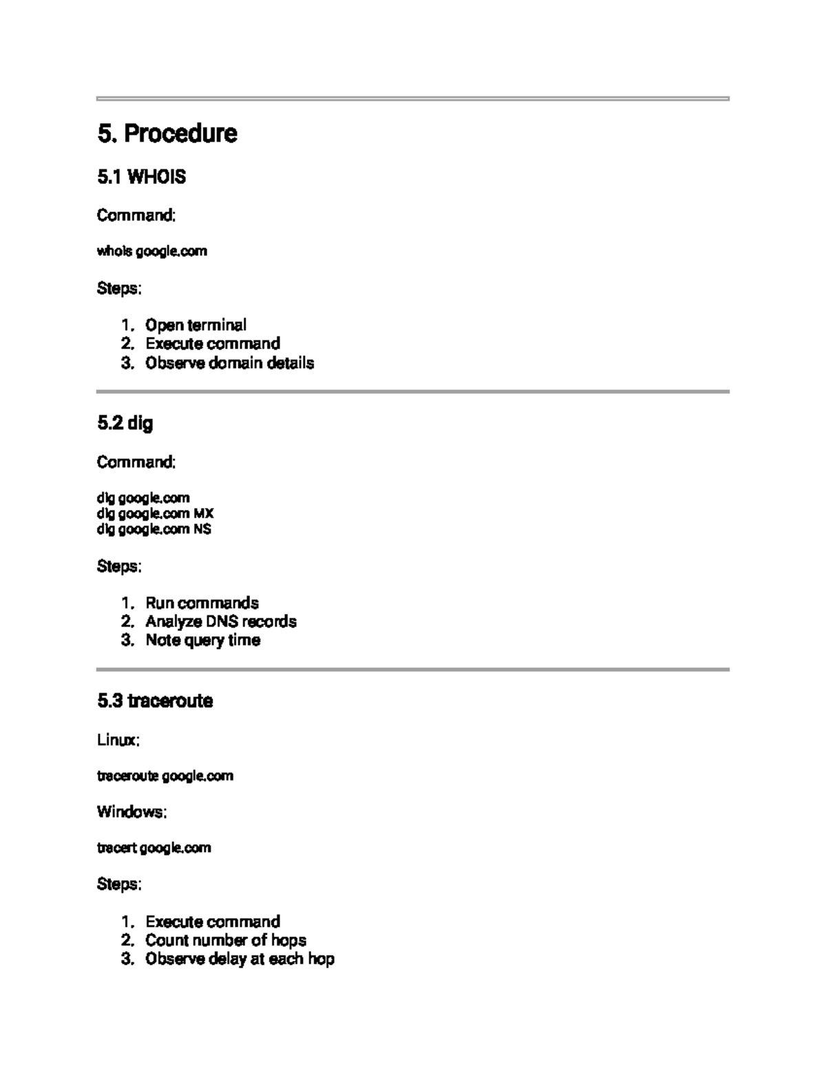 Exp 5 css final output - Assignment - 5. Procedure 5 WHOIS Command ...