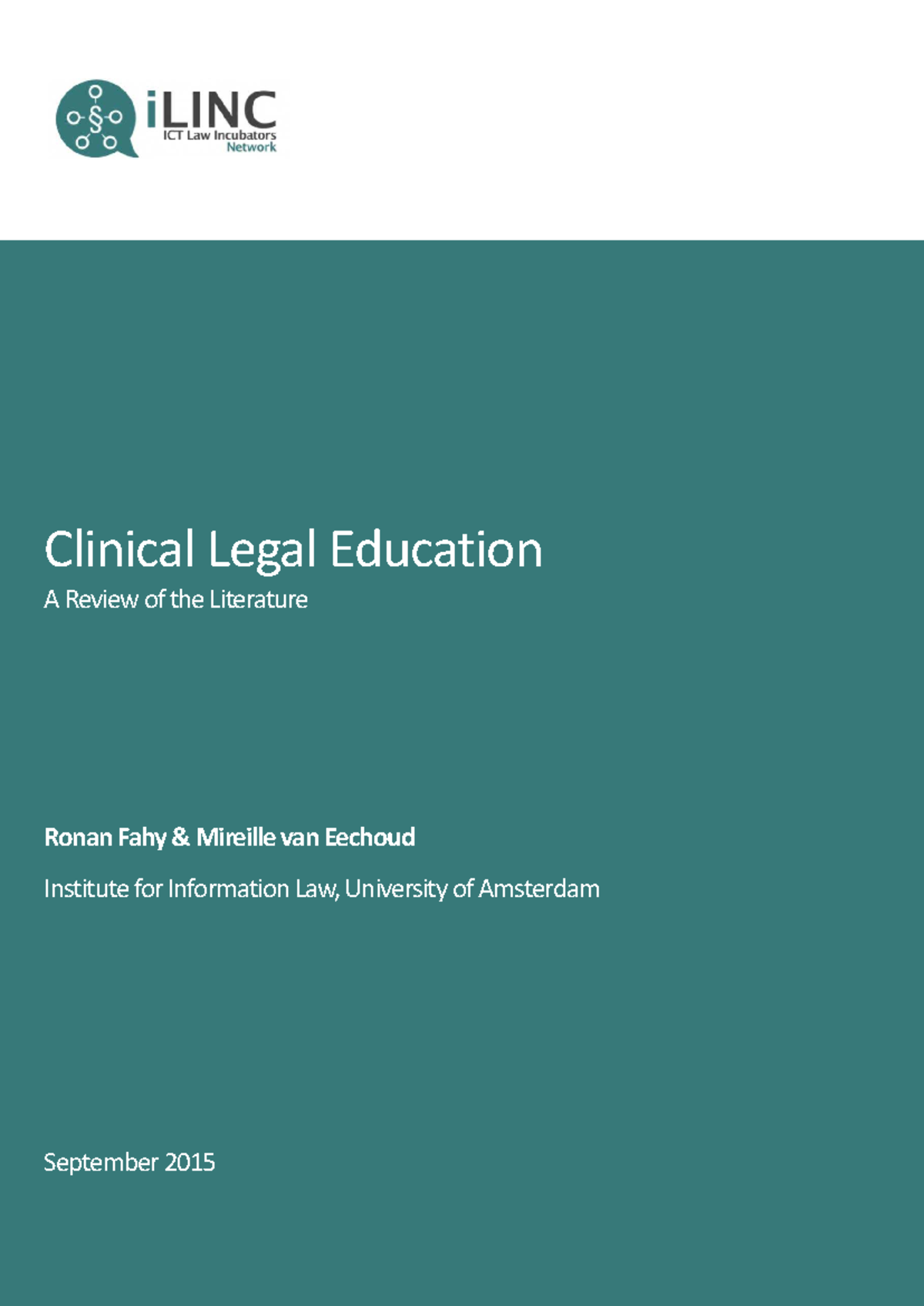 Clinical Legal Education: A Comprehensive Literature Review (CLE 101 ...