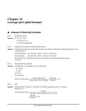 Chapter+8 - Solutions - © Pearson Education Limited, 2015. Chapter 8 ...