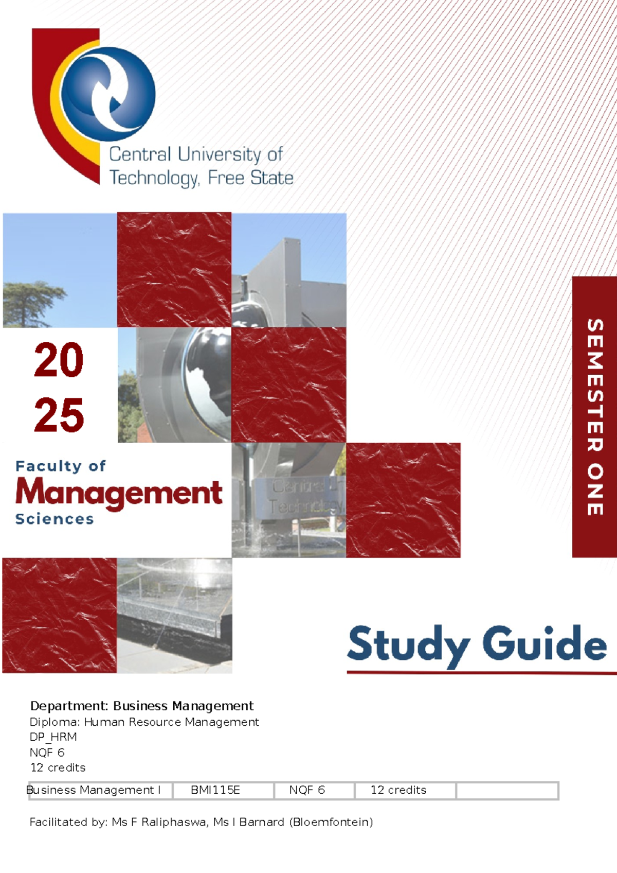 CUT 5 BMI115E 2025 HRM Study Guide: Comprehensive Course Overview - Studocu