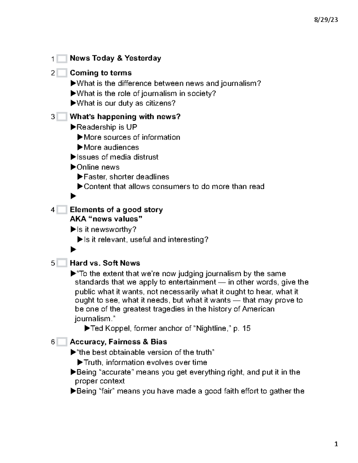 COMM231: Principles of Journalism - News Accuracy & Fairness Overview ...