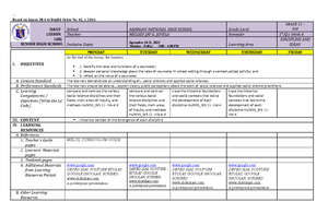 Semi detailed lesson plan - MODIFIED DAILY LESSON LOG IN ENGLISH 8 A ...
