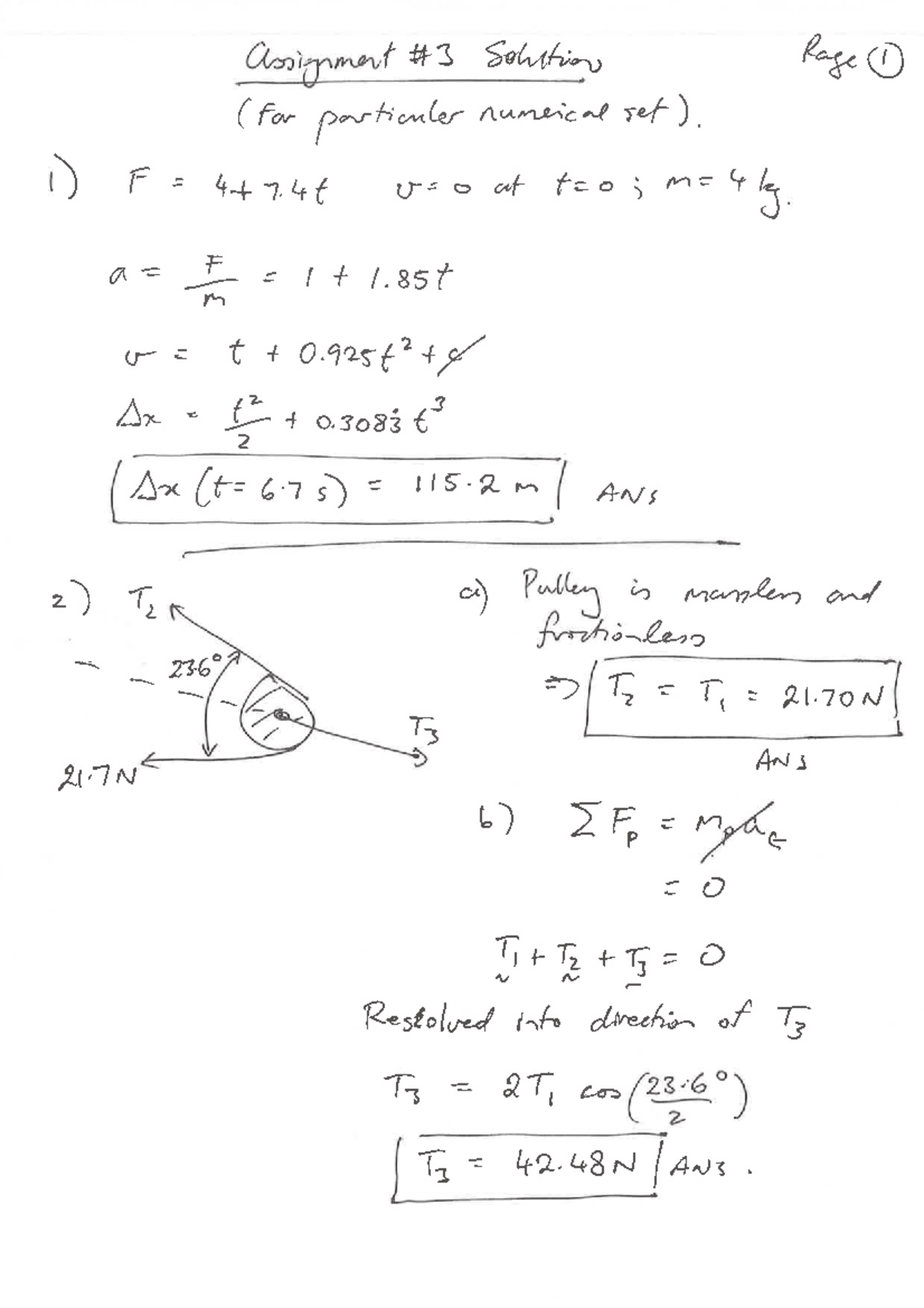 Assignment 3 S2 Solutions 2017: Detailed Numerical Analysis - Studocu