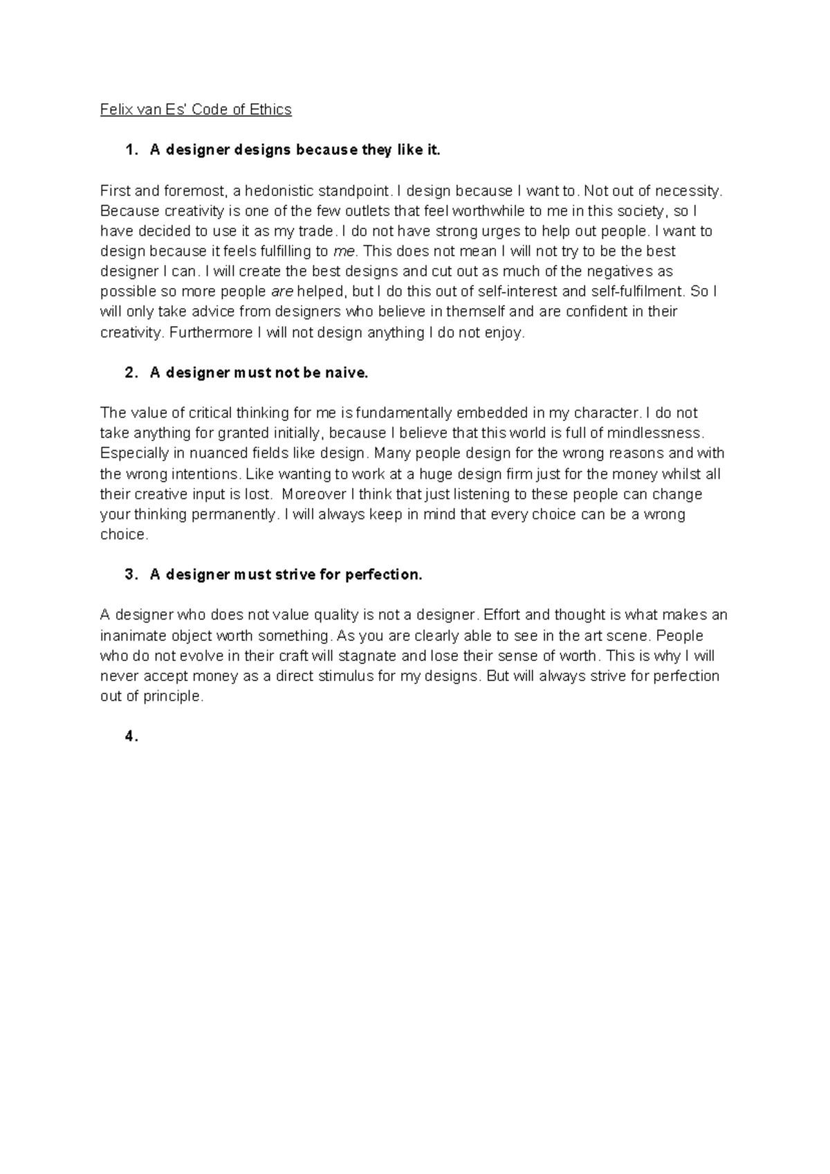 Design Ethics: A Personal Reflection on Creativity and Integrity ...