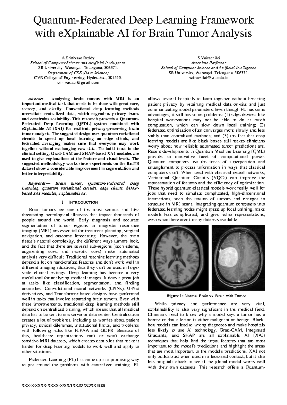Quantum Federated Deep Learning with XAI for Brain Tumor Analysis - Studocu