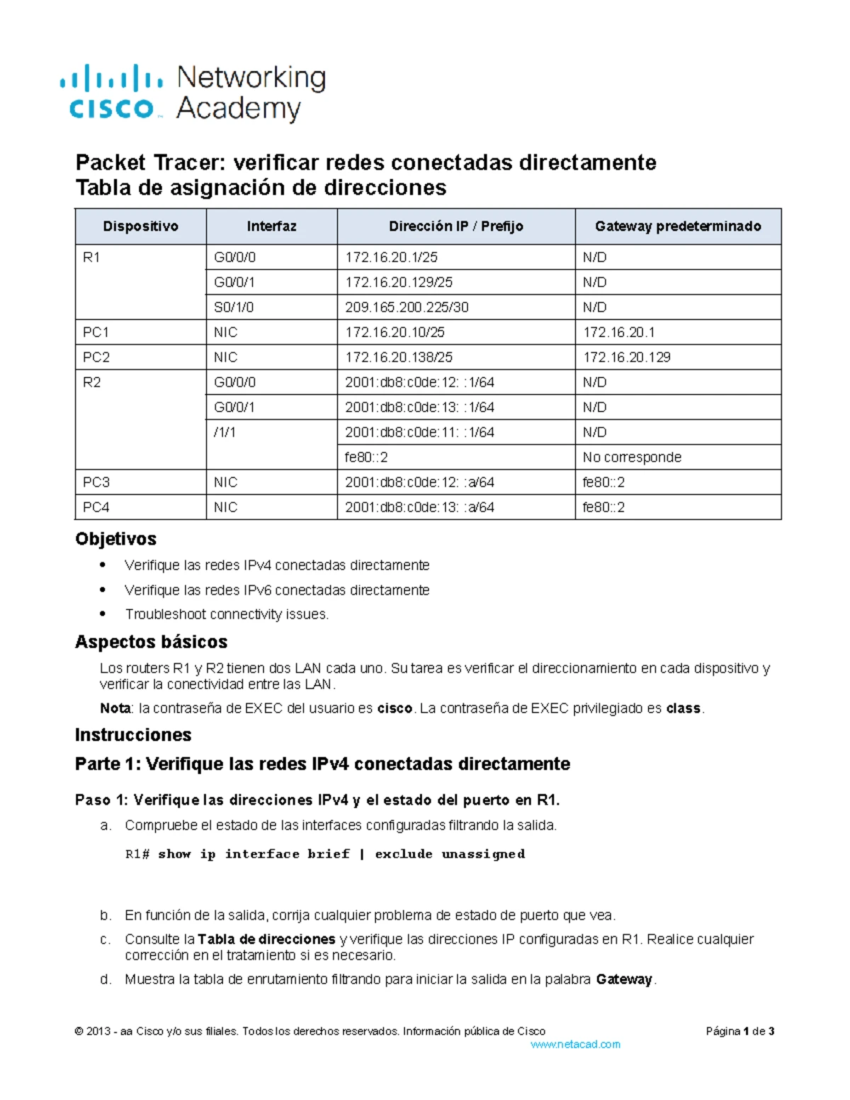 Requisitos para el Segundo Parcial CCNA3 Lab: Configuración de VLANs y ...
