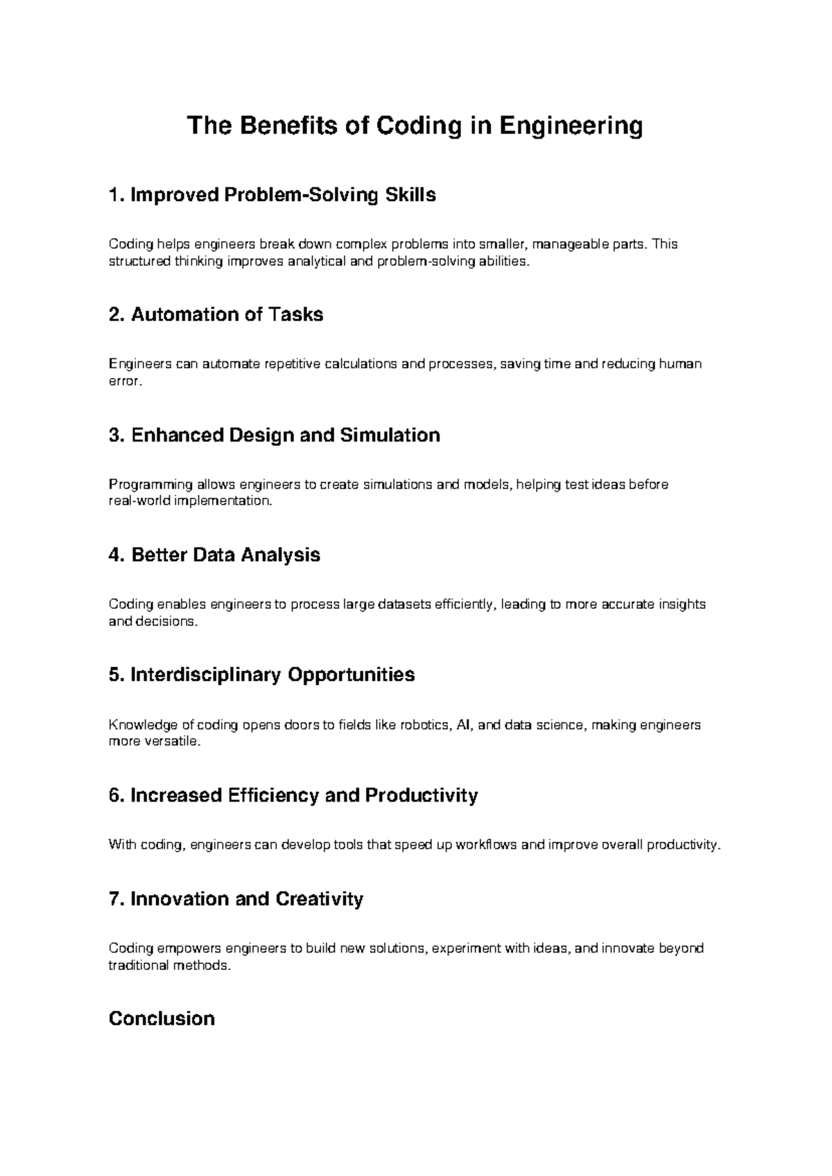 Benefits of Coding in Engineering: Skills, Automation & Innovation ...