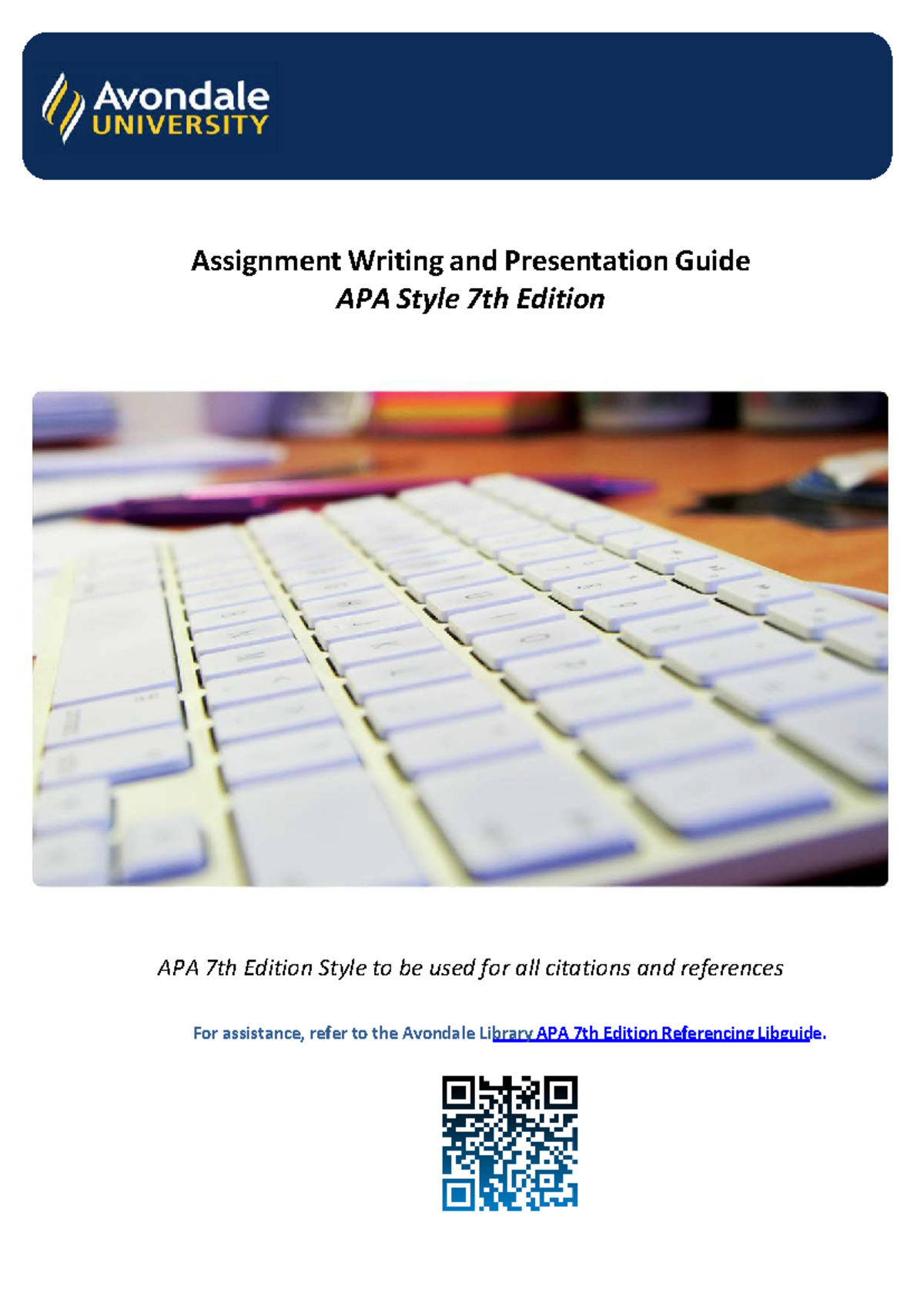 Assignment Writing & Presentation Guide: APA 7th Edition - Studocu