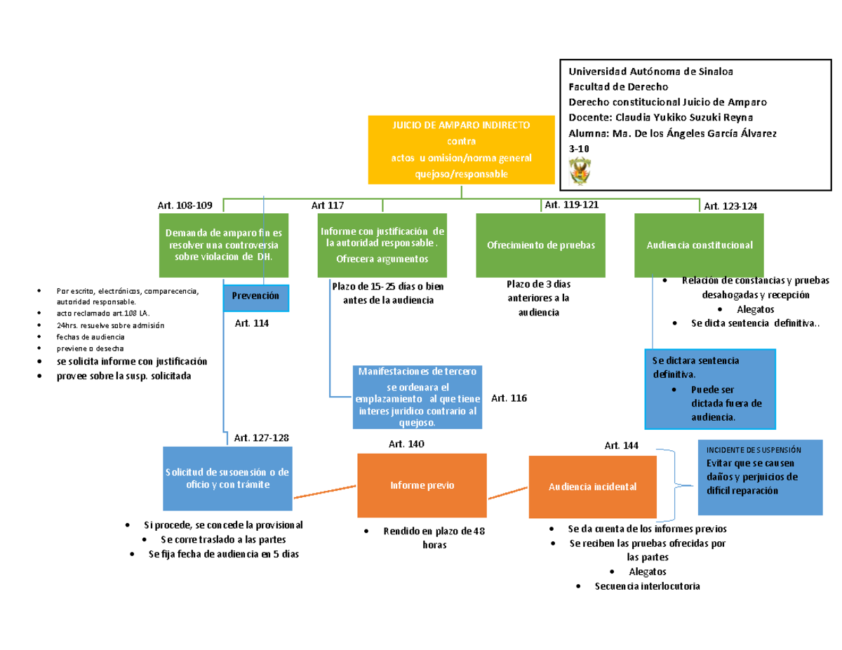Diagrama sobre el juicio de amparo indirecto - JUICIO DE AMPARO ...