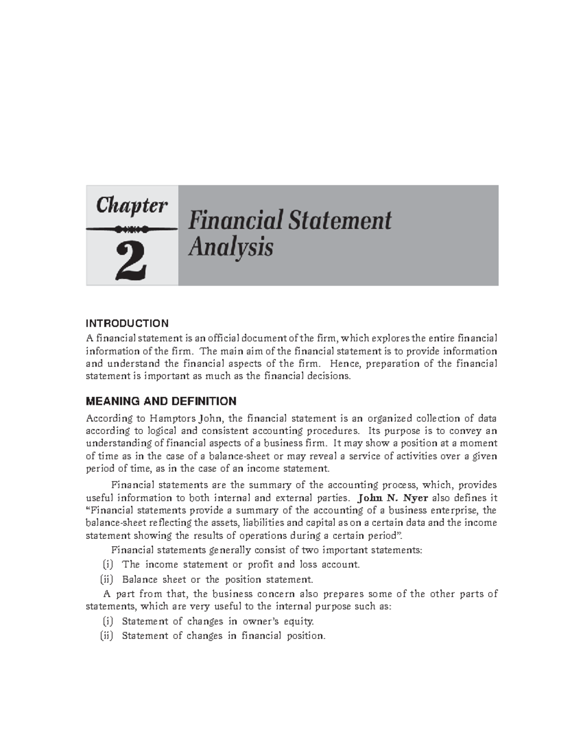 3.-Chapter-2- Financial- Statement- Analysis - INTRODUCTION A financial ...