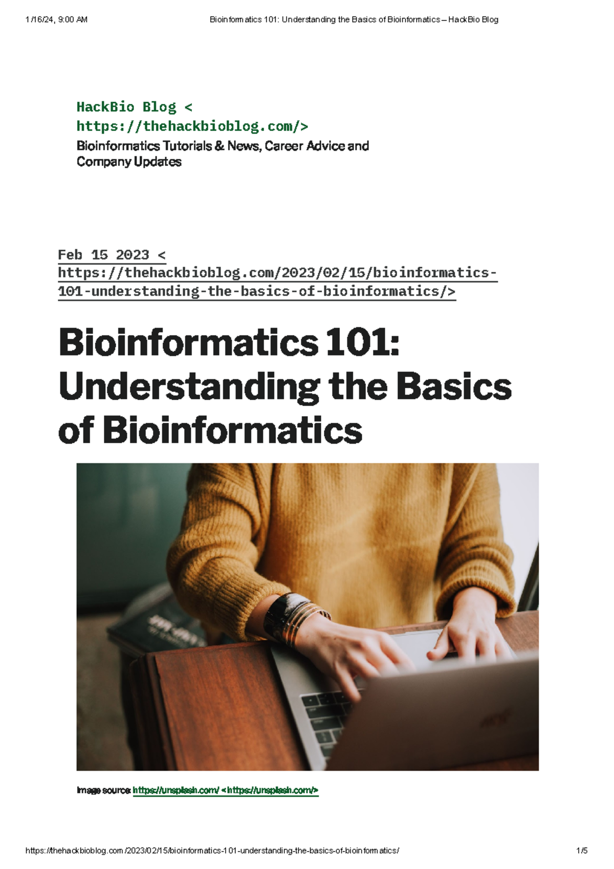 Bioinformatics 101: Key Concepts and Basics Overview - Hack Bio Blog ...