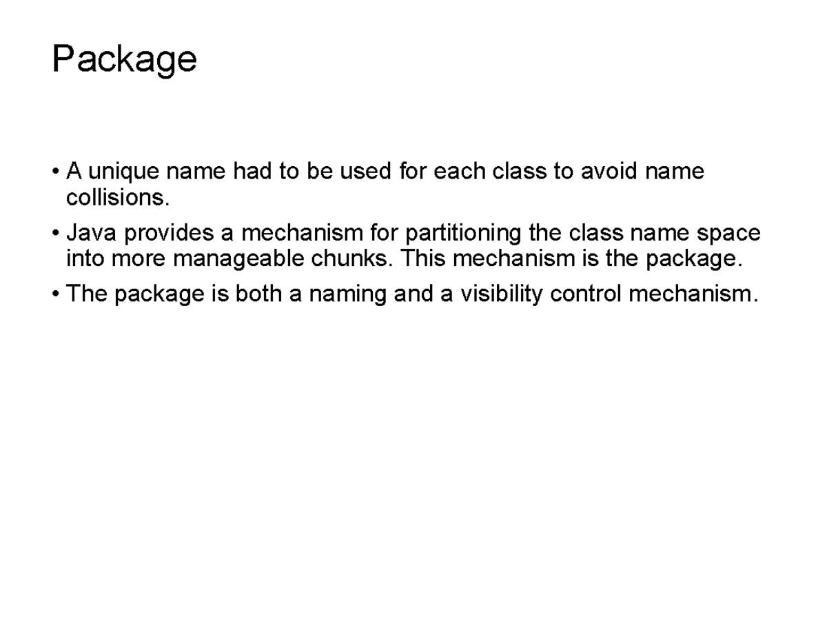 Lecture 7: Getter & Setter for Private Variables in Java - Studocu