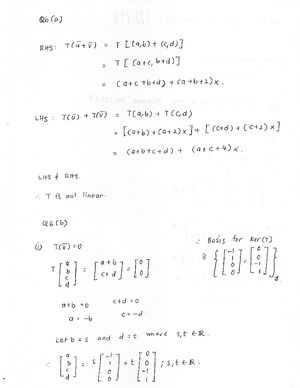 Chapter 2: System of linear equations notes for math course - Studocu