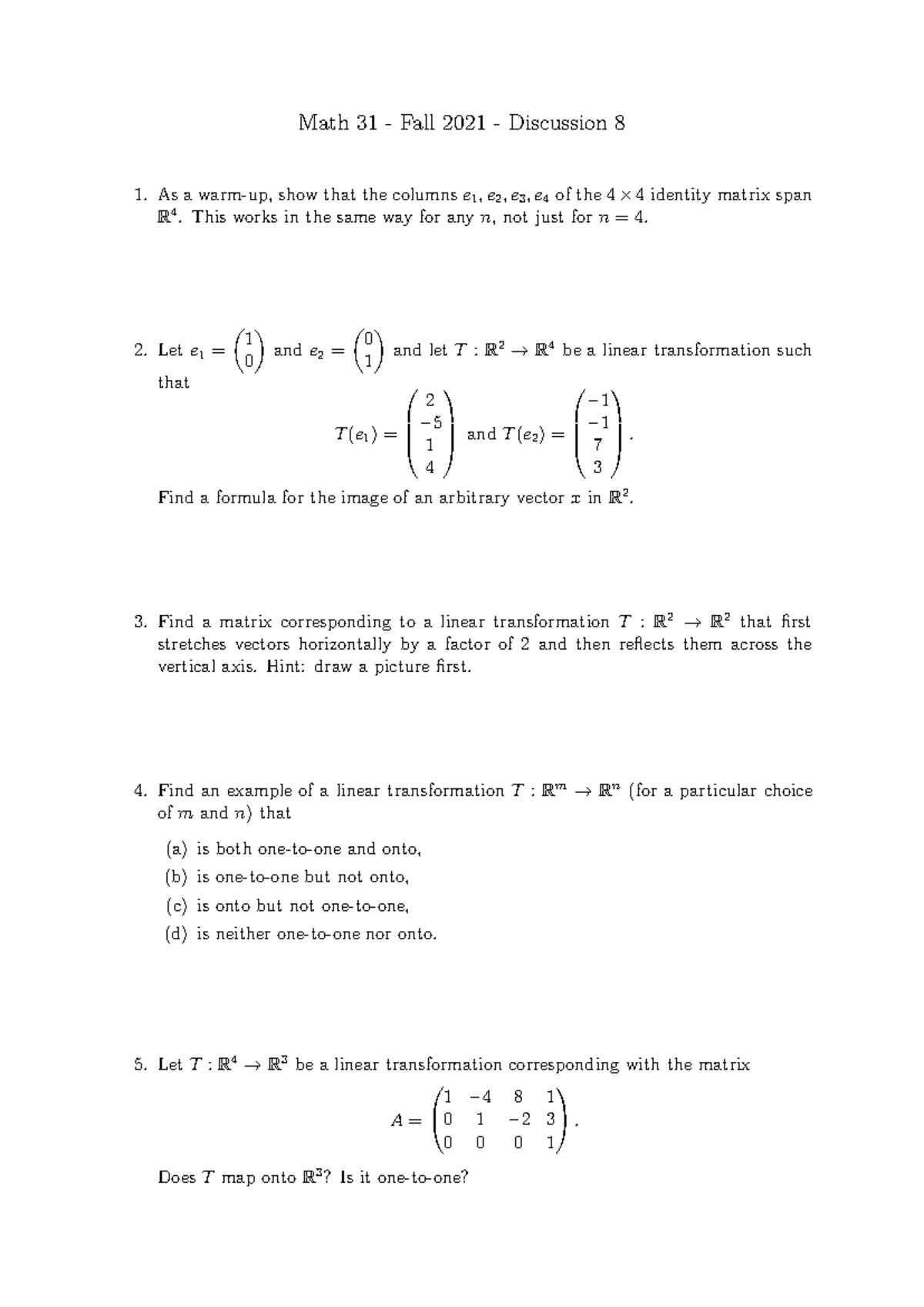 Math31D8 blank - n/a - Math 31 - Fall 2021 - Discussion 8 As a warm-up ...