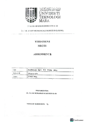 Common Assignment MEC411 G4 5C - - Studocu