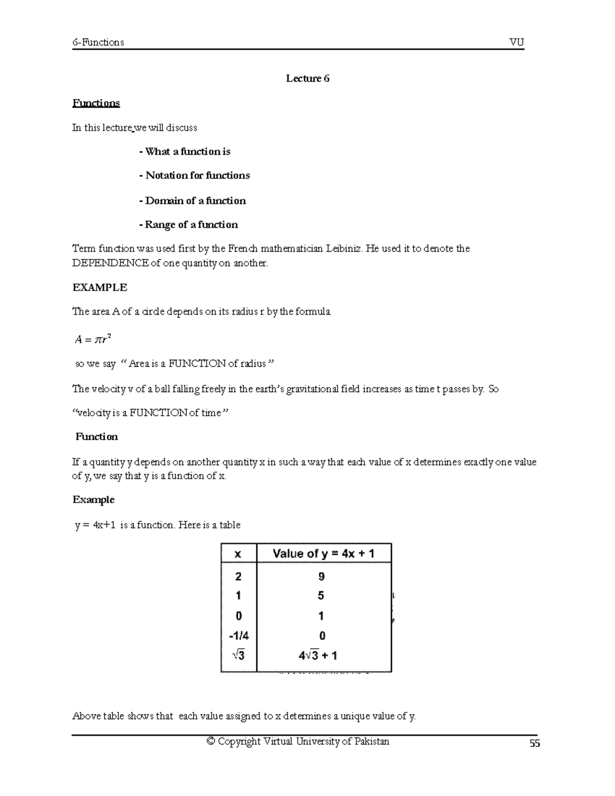 Lecture 6 - IMP - Lecture 6 Functions In this lecture we will discuss ...