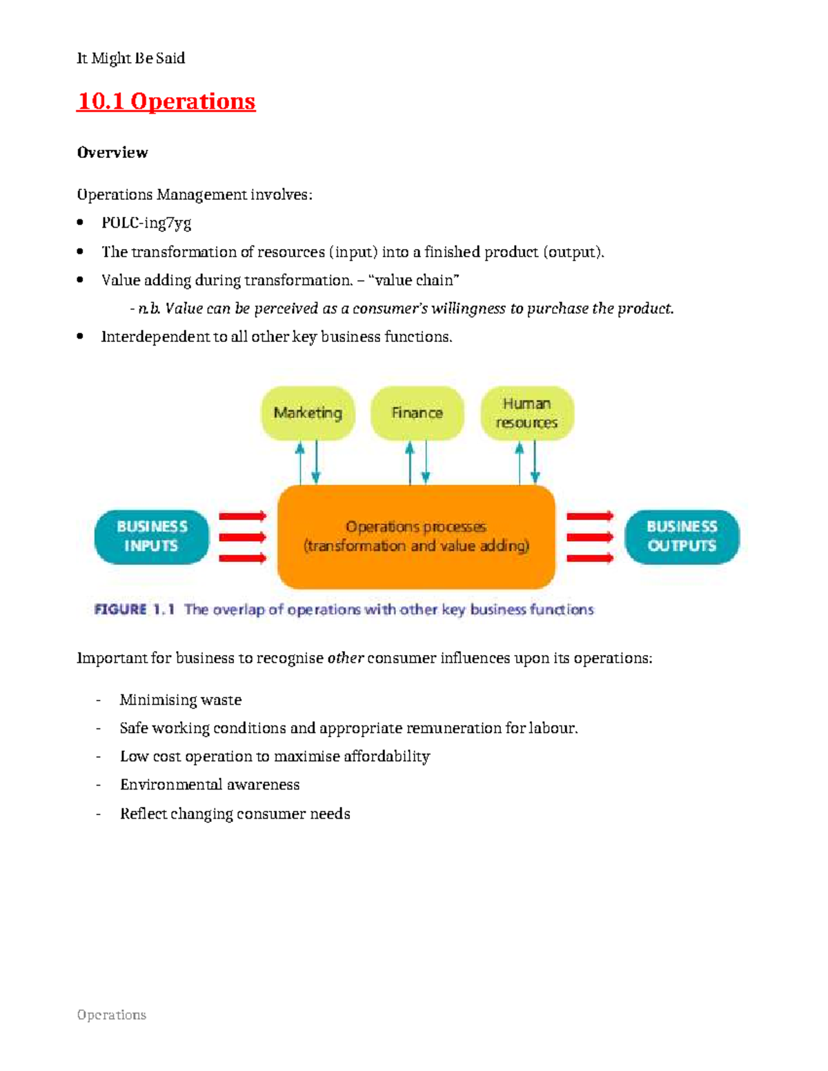 Operations Management Overview: Key Strategies and Processes (OM101 ...