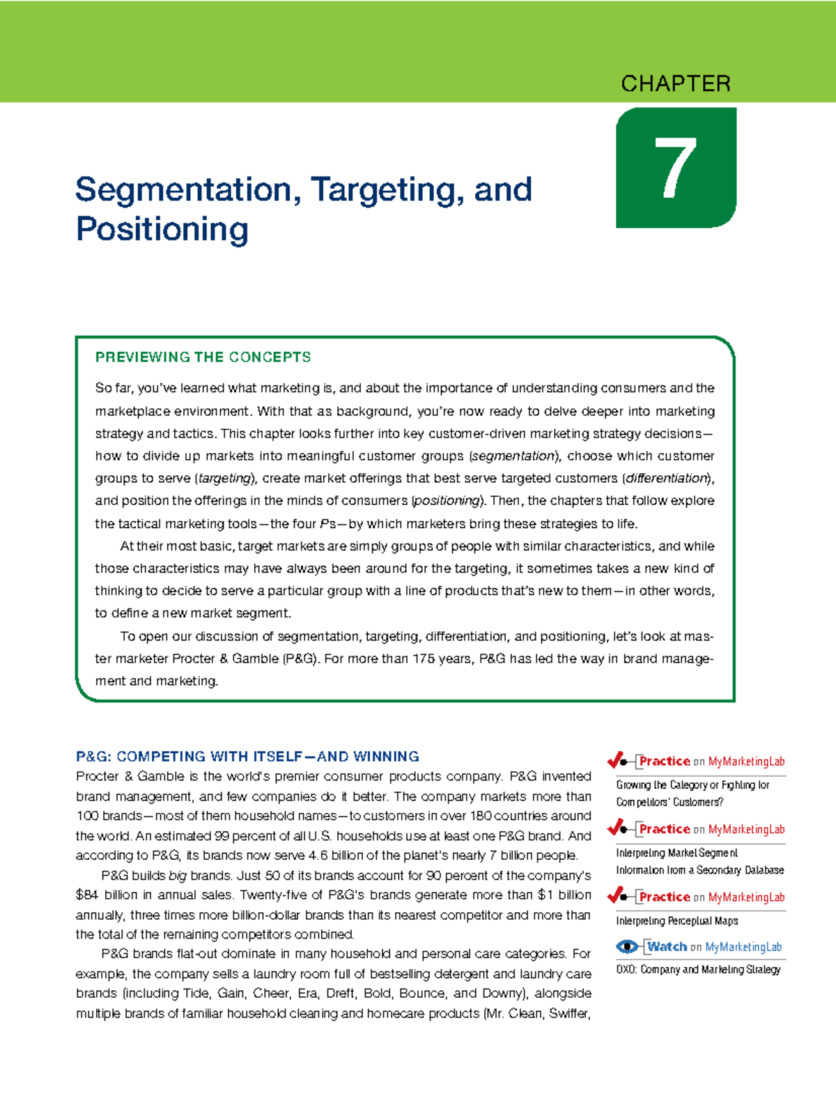 Ch 7 - Segmentation, Targeting, and Positioning in Marketing Strategy ...