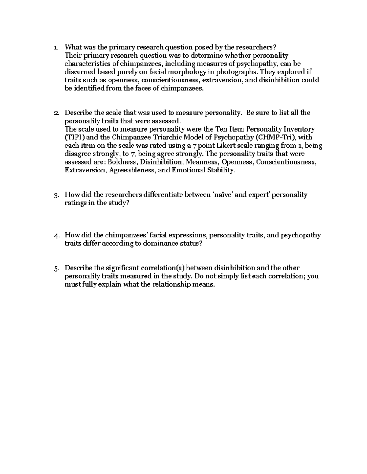 Guided article 3 - What was the primary research question posed by the ...