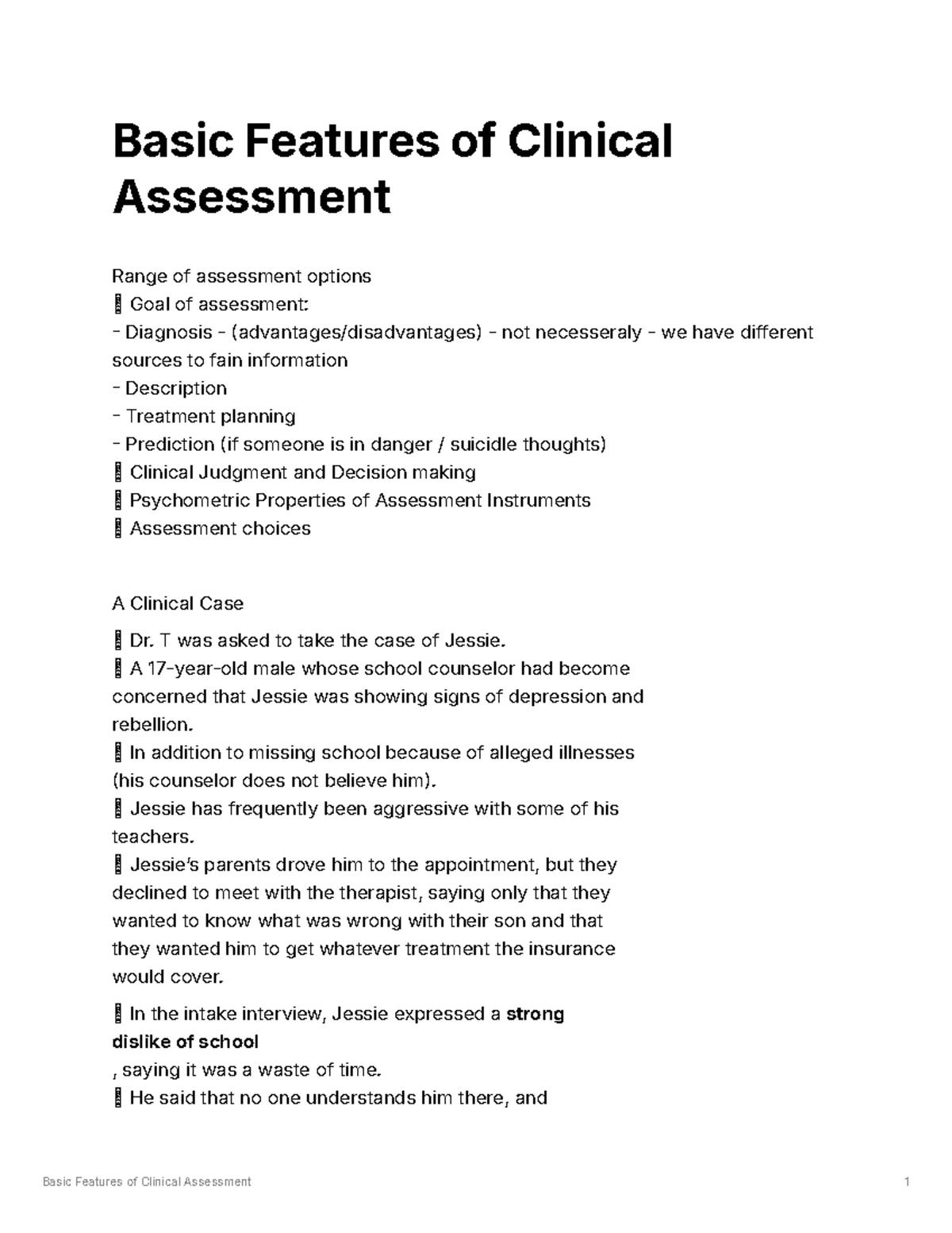 Basic Features OF Clinical Interventions - BASIC FEATURES OF CLINICAL ...