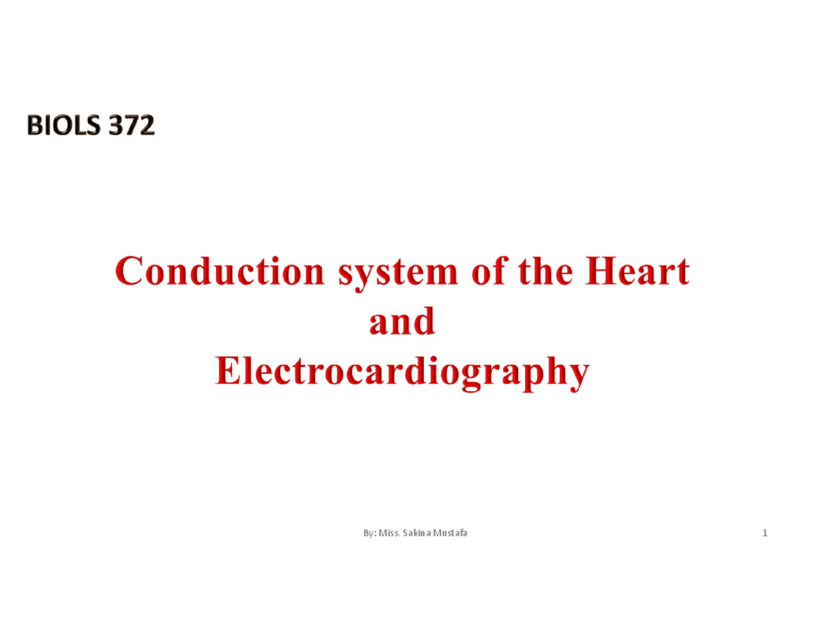 44 - Cardiac Muscle and ECG Study Notes for Anatomy Class - Studocu