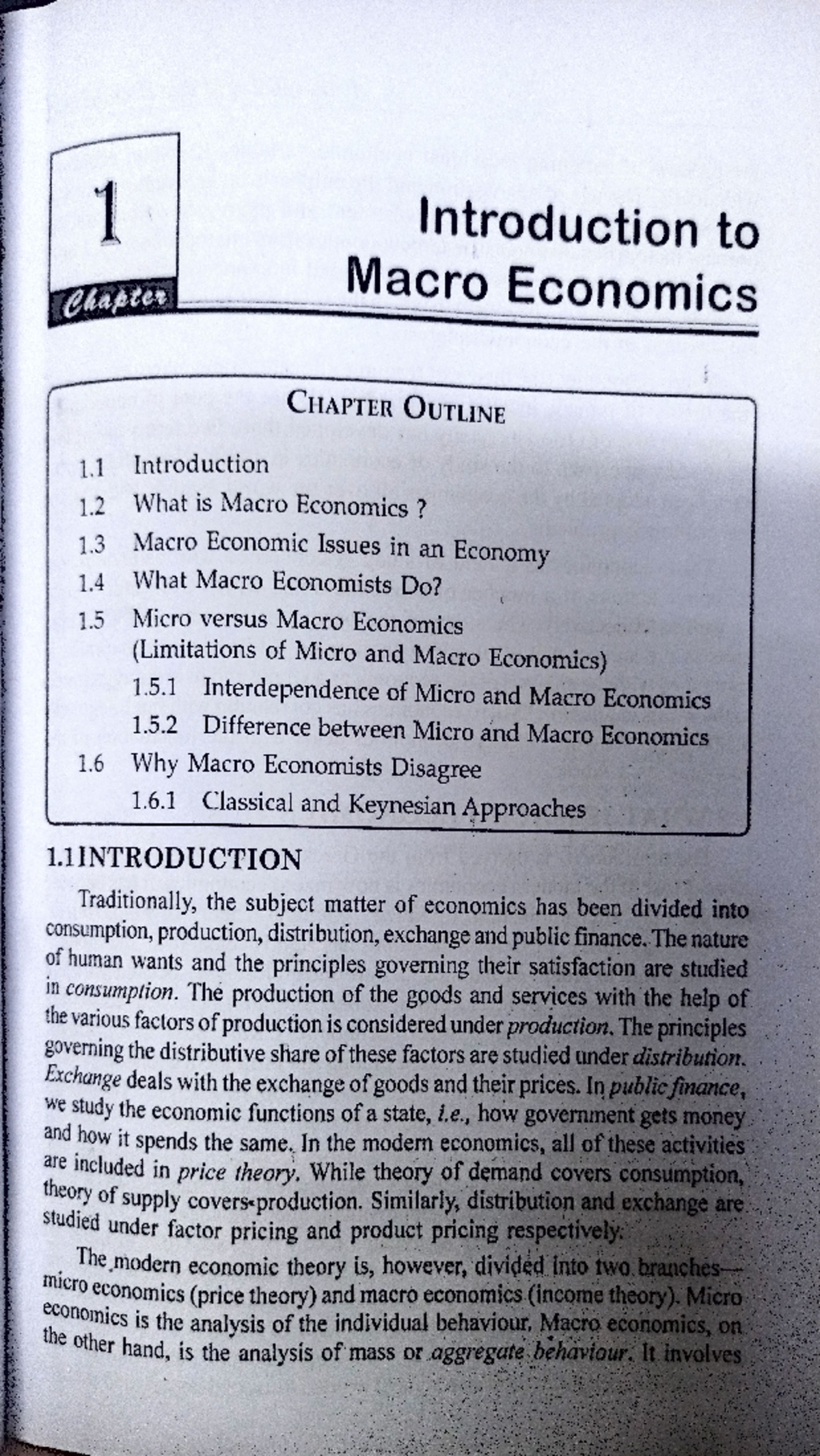 Principles of Macro Economics (Ch 1 & 2) Overview and Key Concepts ...