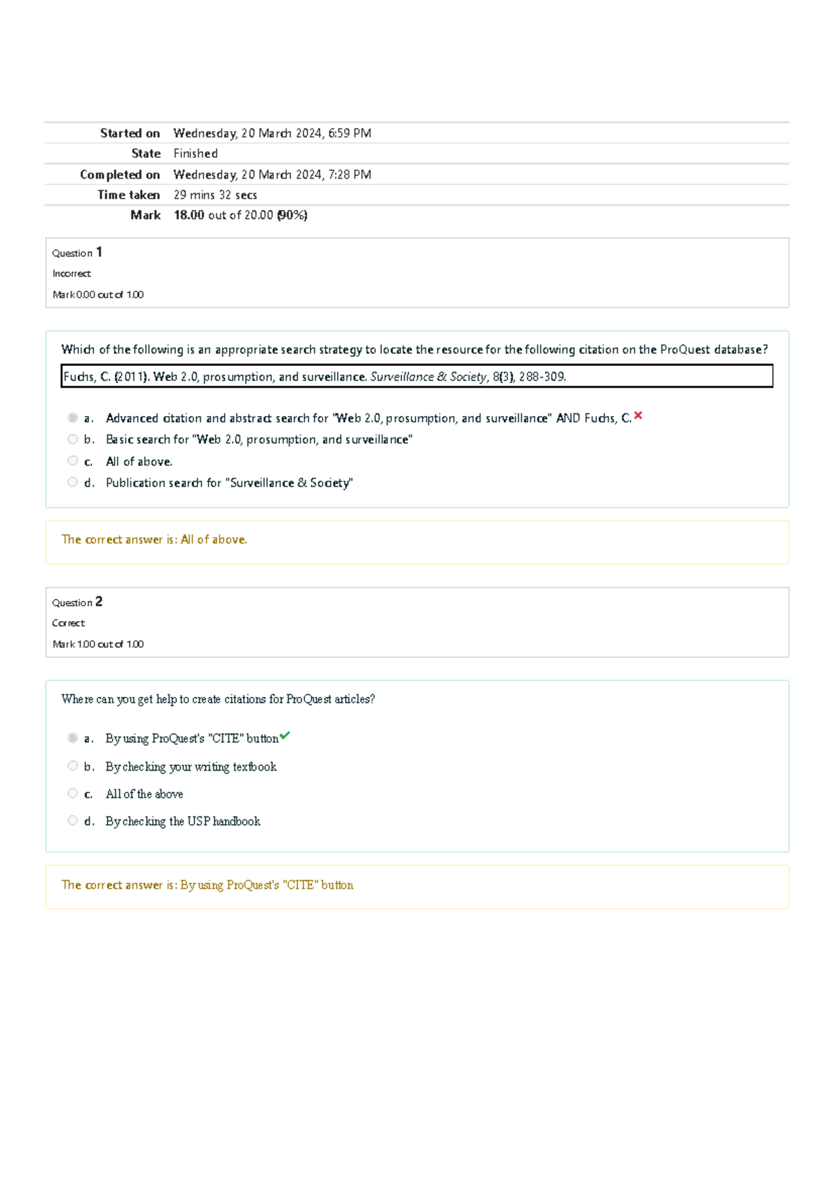 Topic 4 Quiz Attempt Review & Results Analysis - Studocu