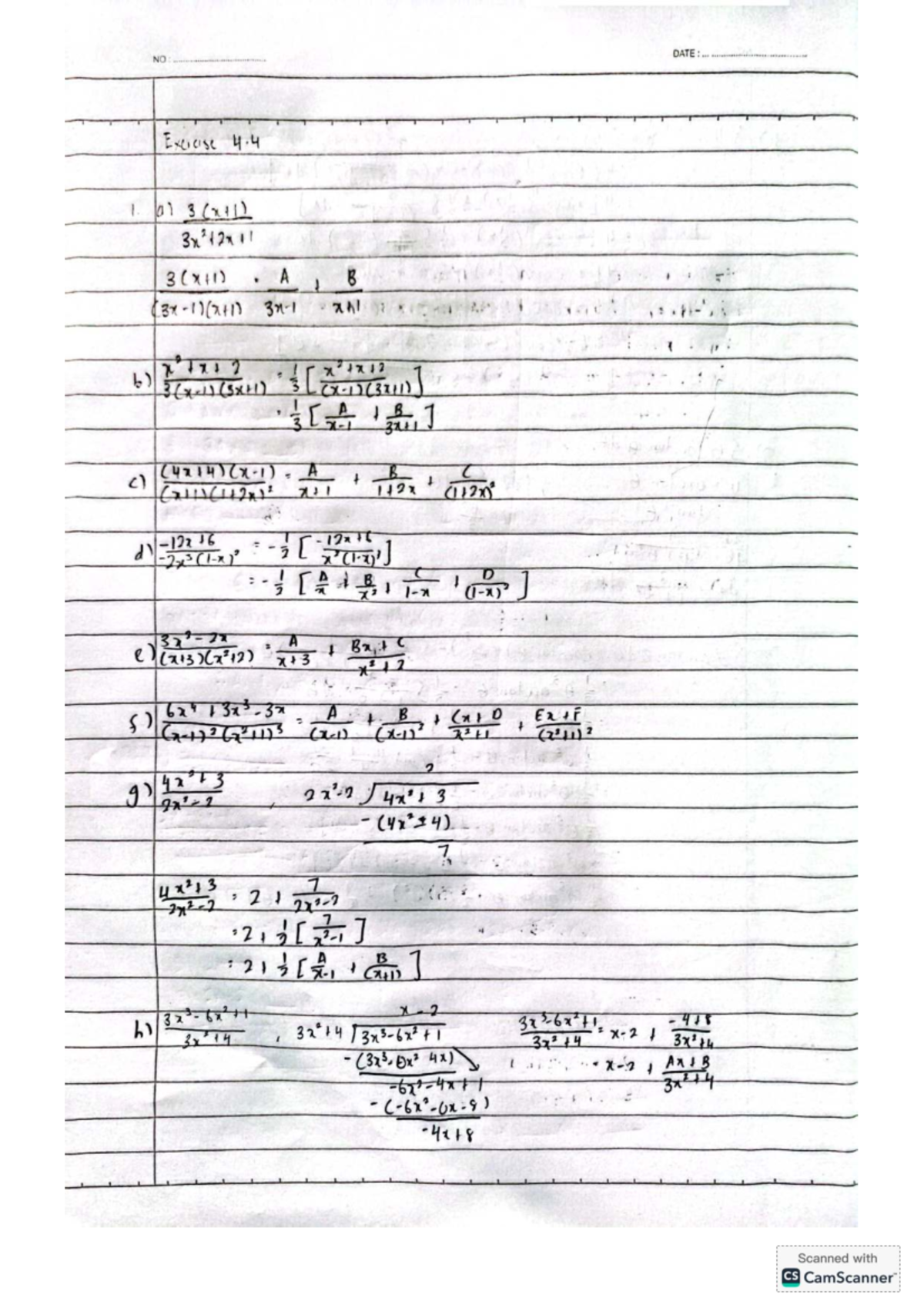 Aiman tutorial 4 - i wanna do my assignment - NO DATE: Excresse 4 I a ...