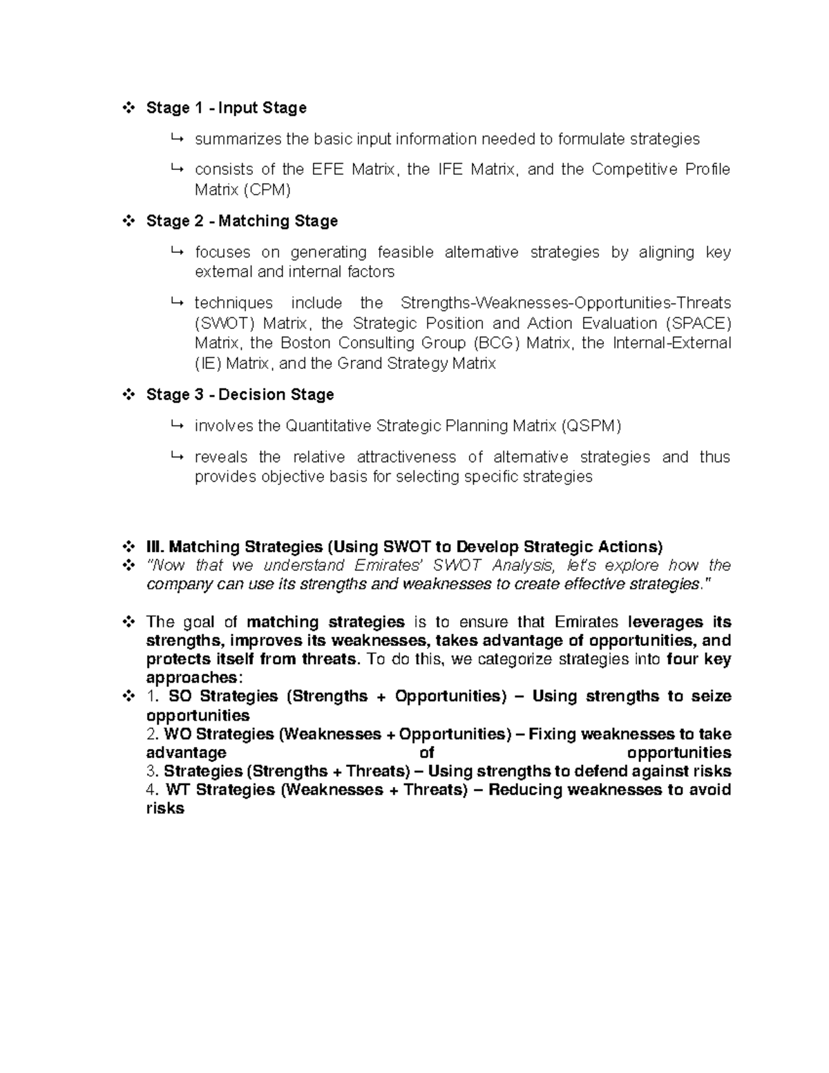 Strategic Analysis and Recommendations for Emirates Airlines (CBMEC ...
