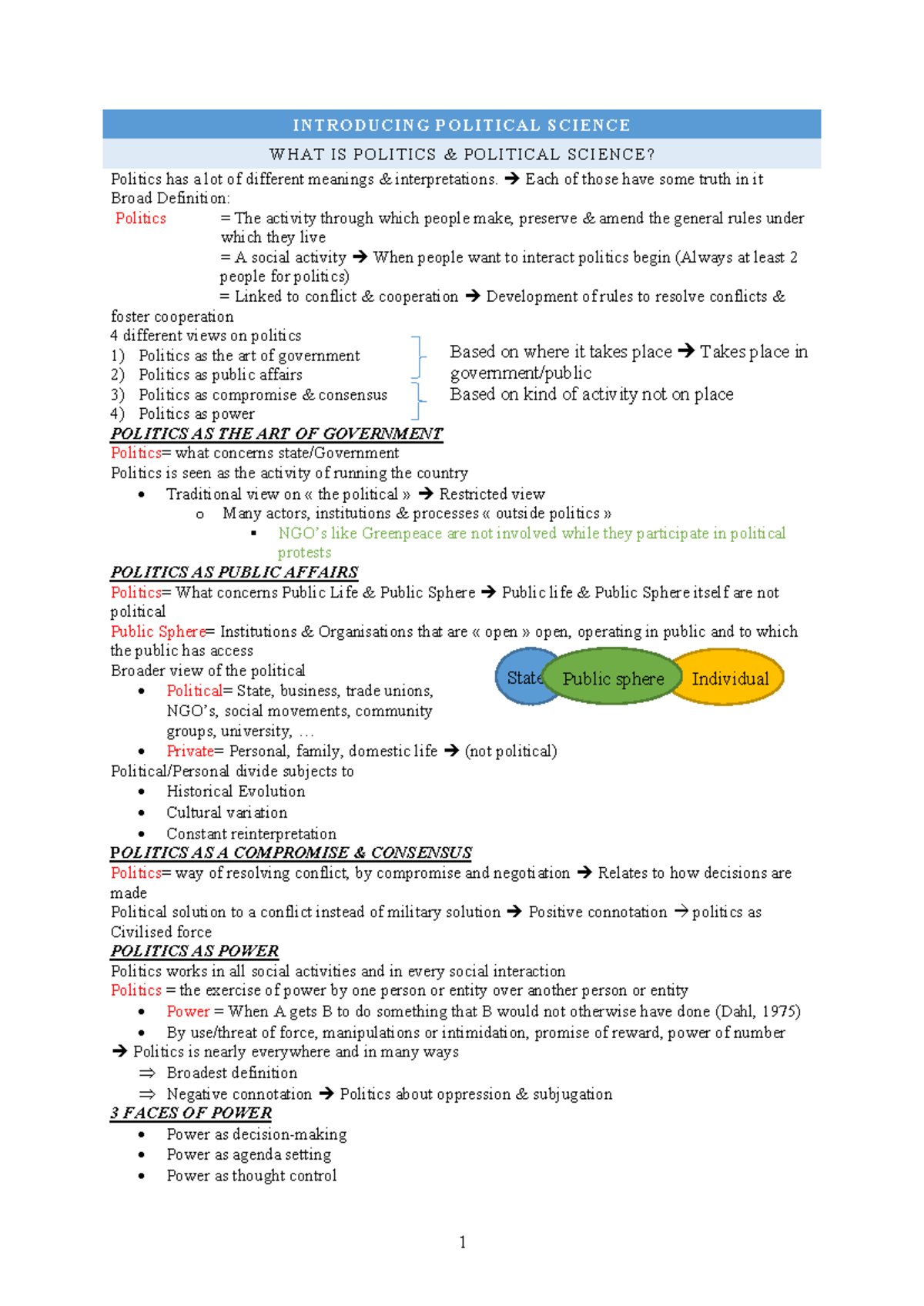 Political Science 101: Introduction to Politics and Theories of State ...