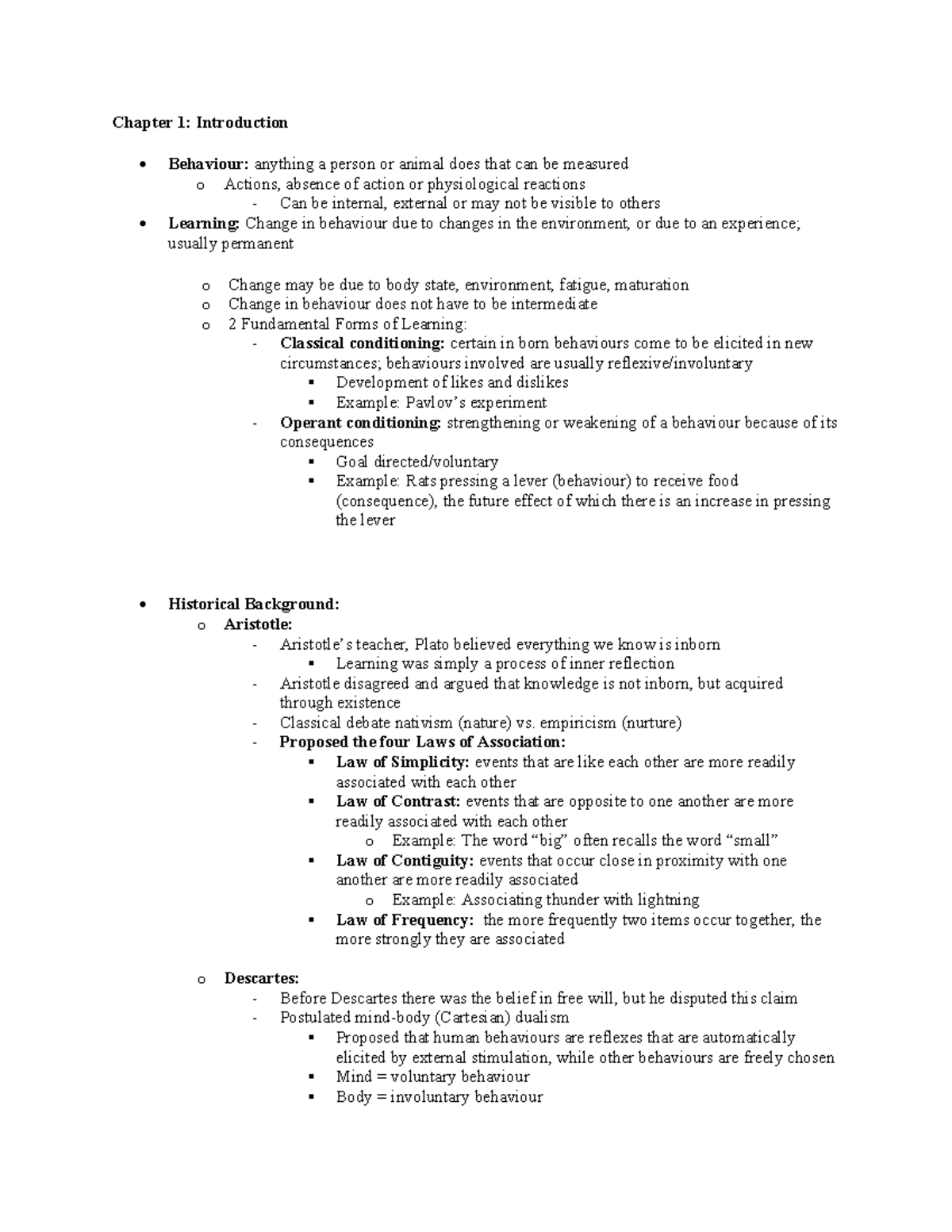 Psych 281 Final Exam Study Notes: Introduction to Learning Theories ...