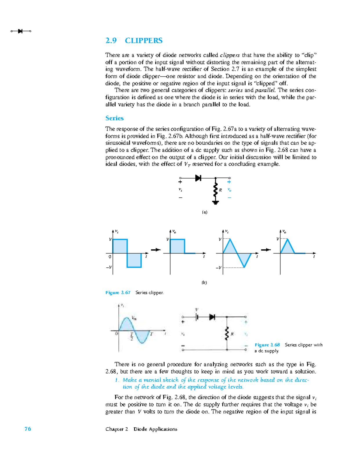 2.9 Clippers and Clampers: Diode Network Analysis - Studocu