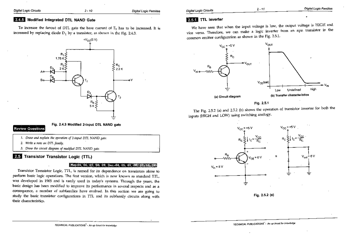 Digital Logic Circuits: TTL and CMOS Families Overview (BXA) - Studocu