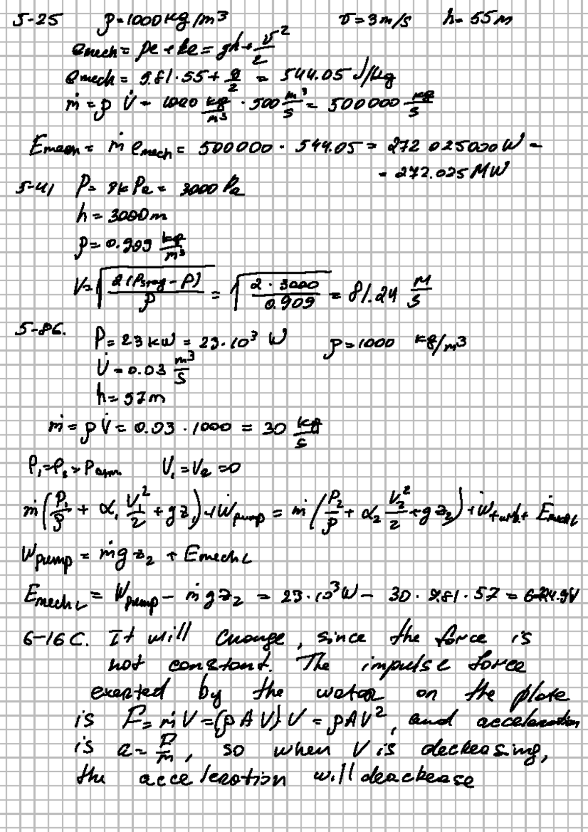 HW 5 ME 356 - Homework and Lecture Notes on Fluid Dynamics - Studocu