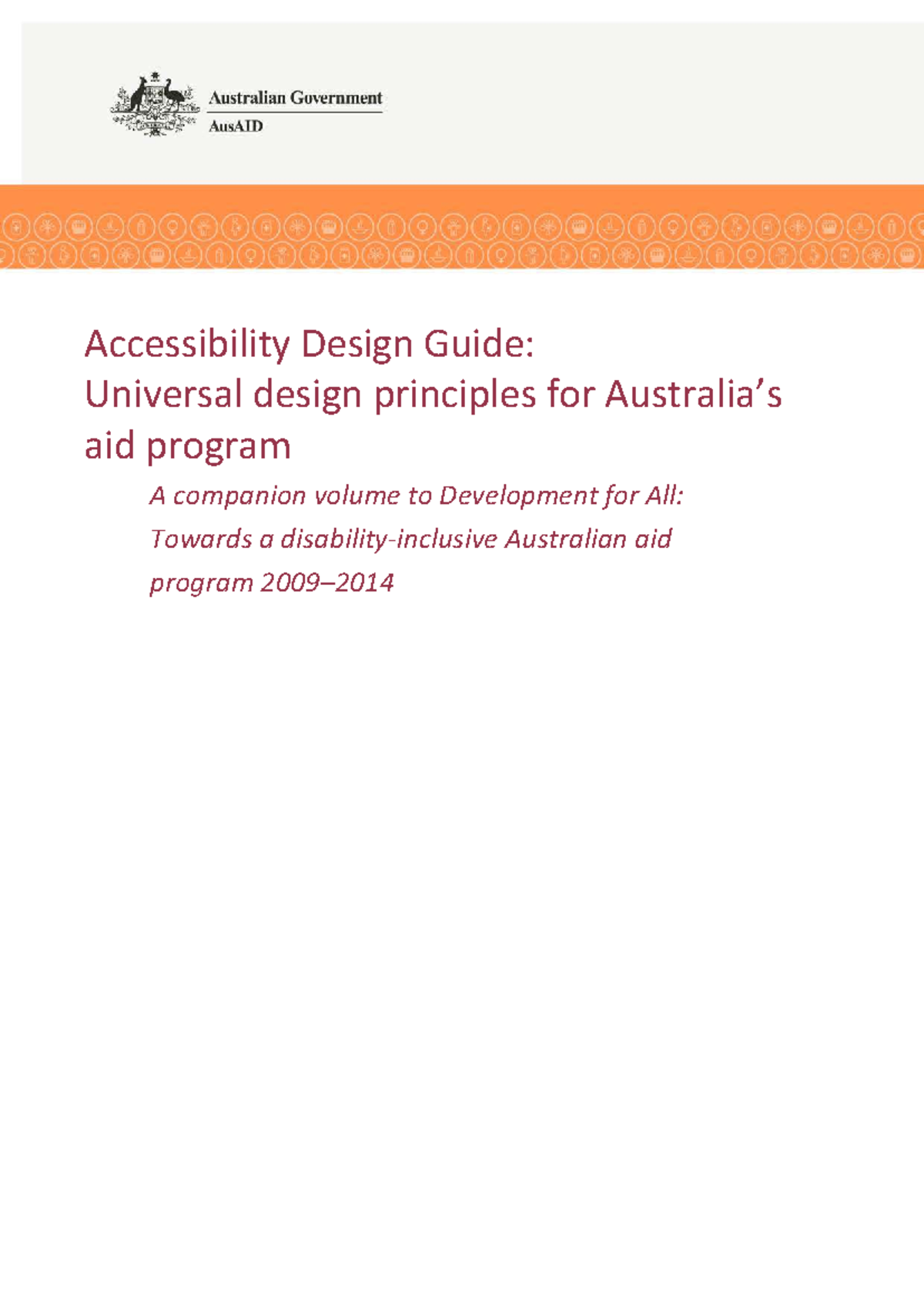 Accessibility Design Guide: Universal Design Principles for Aid ...