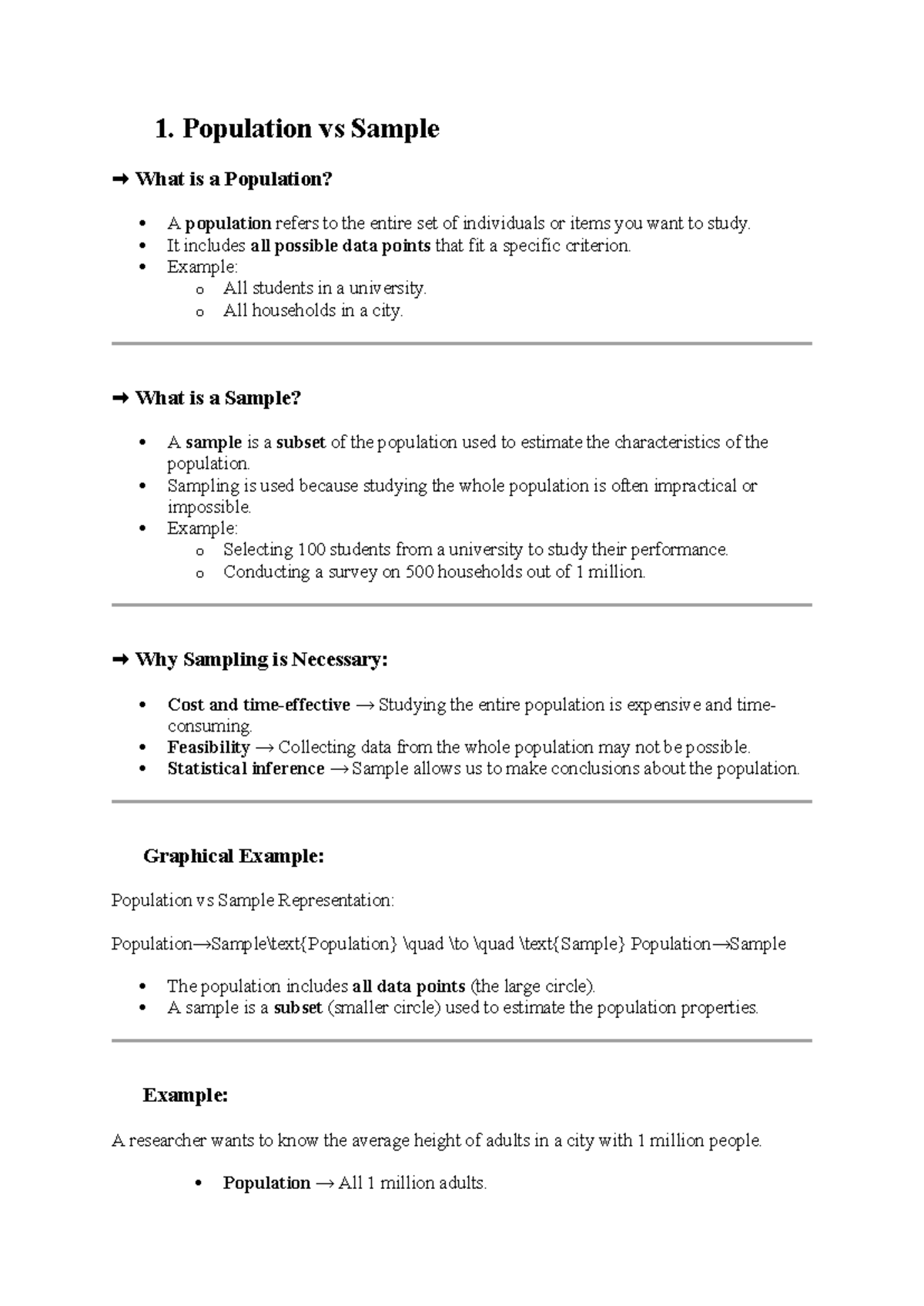 Population and Sampling: Understanding CTL Concepts and Examples - Studocu