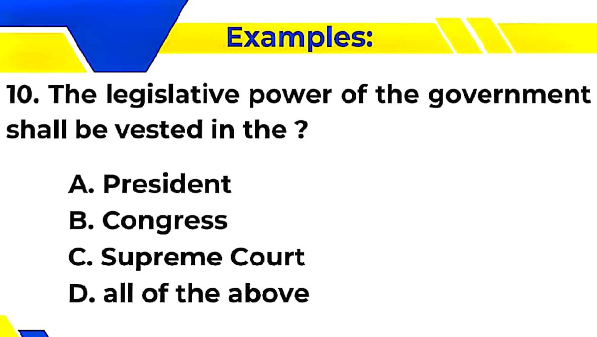 MATH341 216 - Legislative Power Review Examples - Studocu