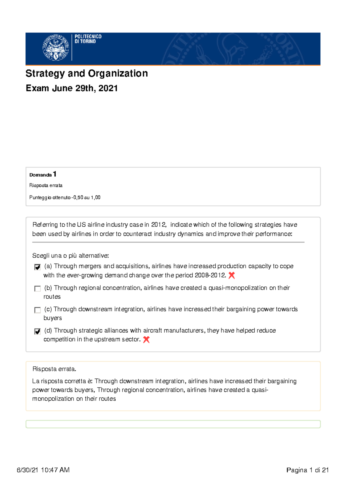 Business Law Exam Strategy and Organization - June 29, 2021 - Studocu